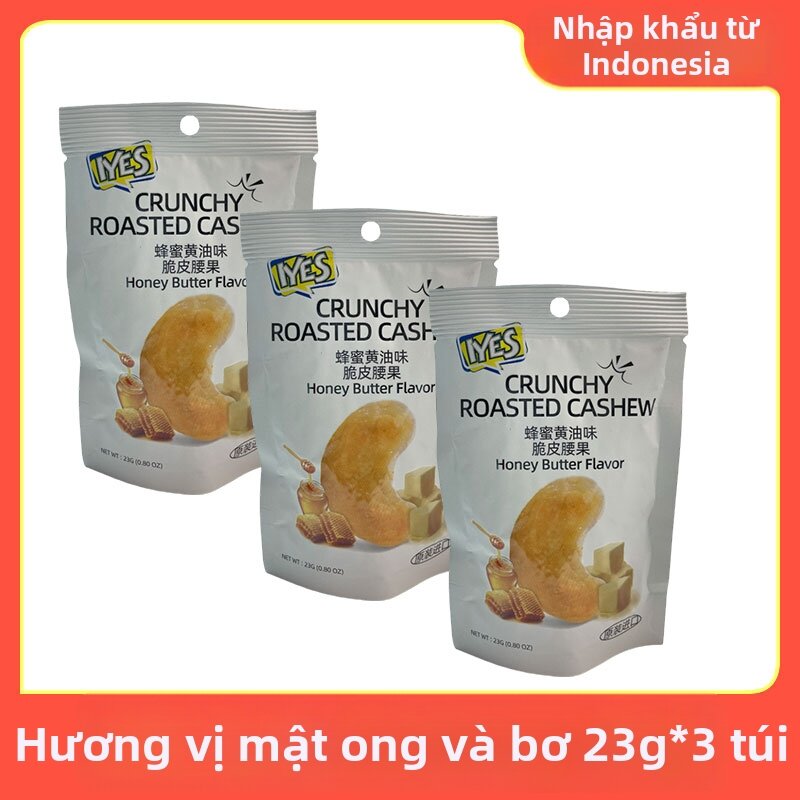 Iyes Wasabi Butter Flavor Crispy Cashew Nuts Snack Individually Packed Indonesian Honey Butter Garli