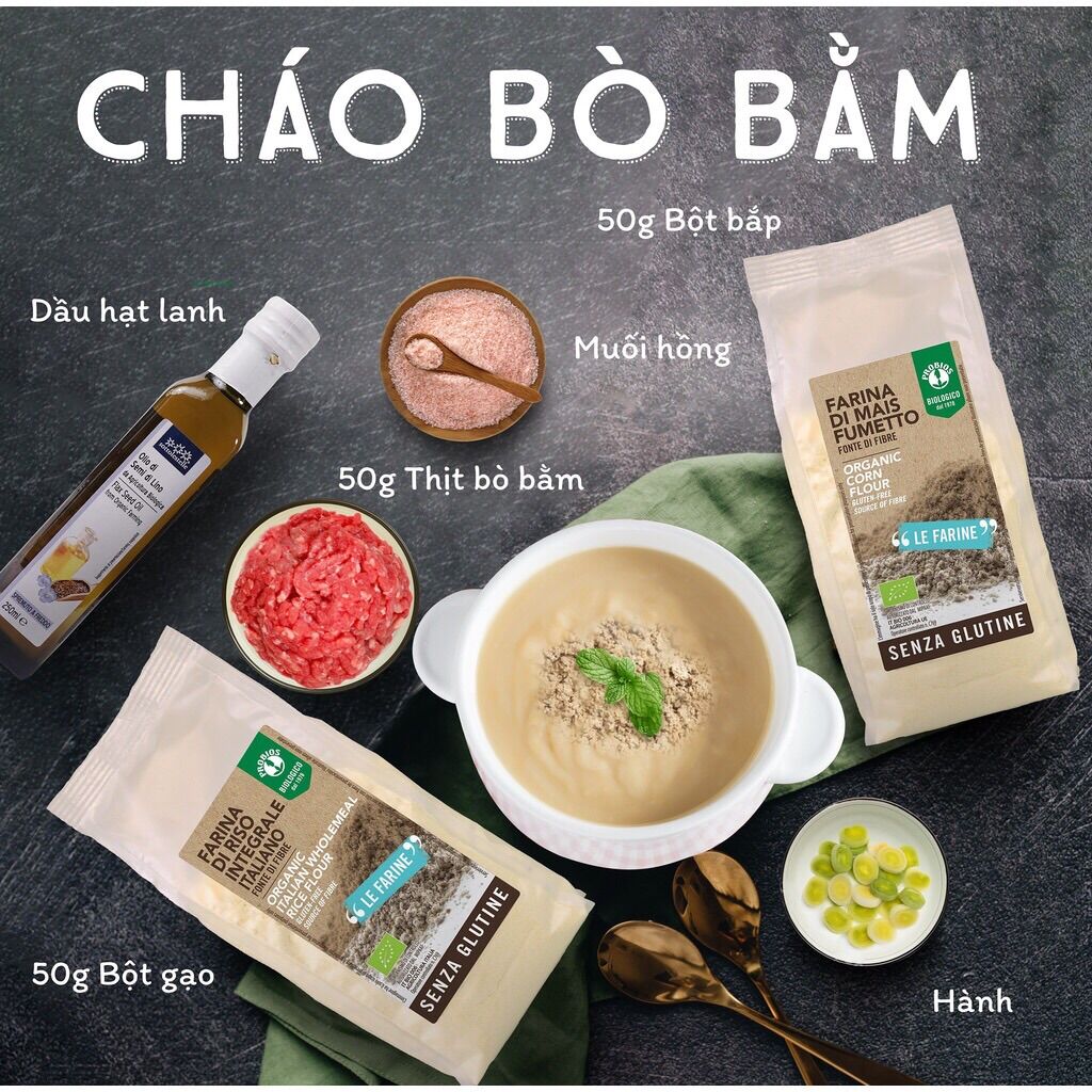 [Tách lẻ 93g] Bột Bắp Hữu Cơ Probios Từ gói 375g - Ý
