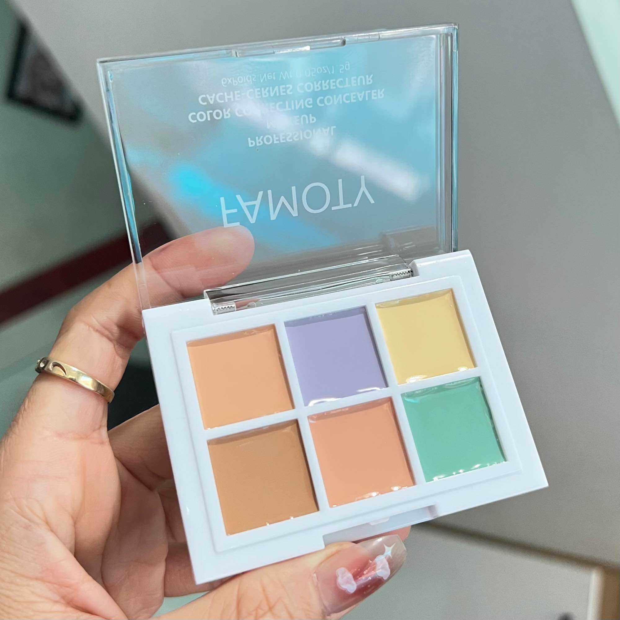 Bảng triệt sắc che khuyết điểm 6 ô Famoty