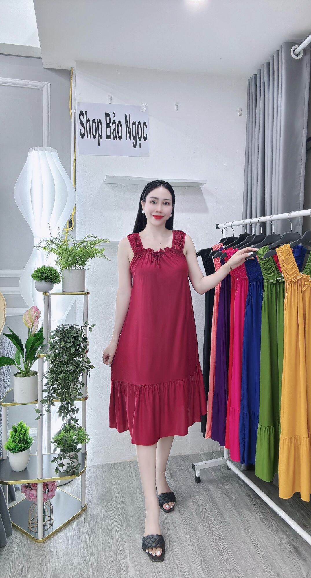 (Size 40-95kg) Đầm ngủ thun lạnh