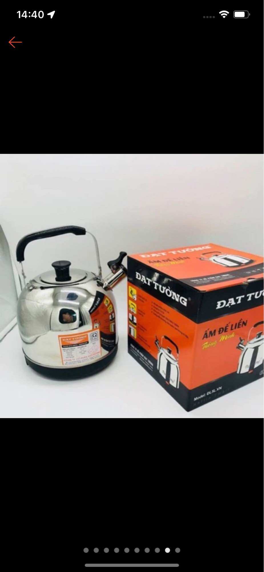 Ấm siêu tốc inox dung tích 5L Đạt tường