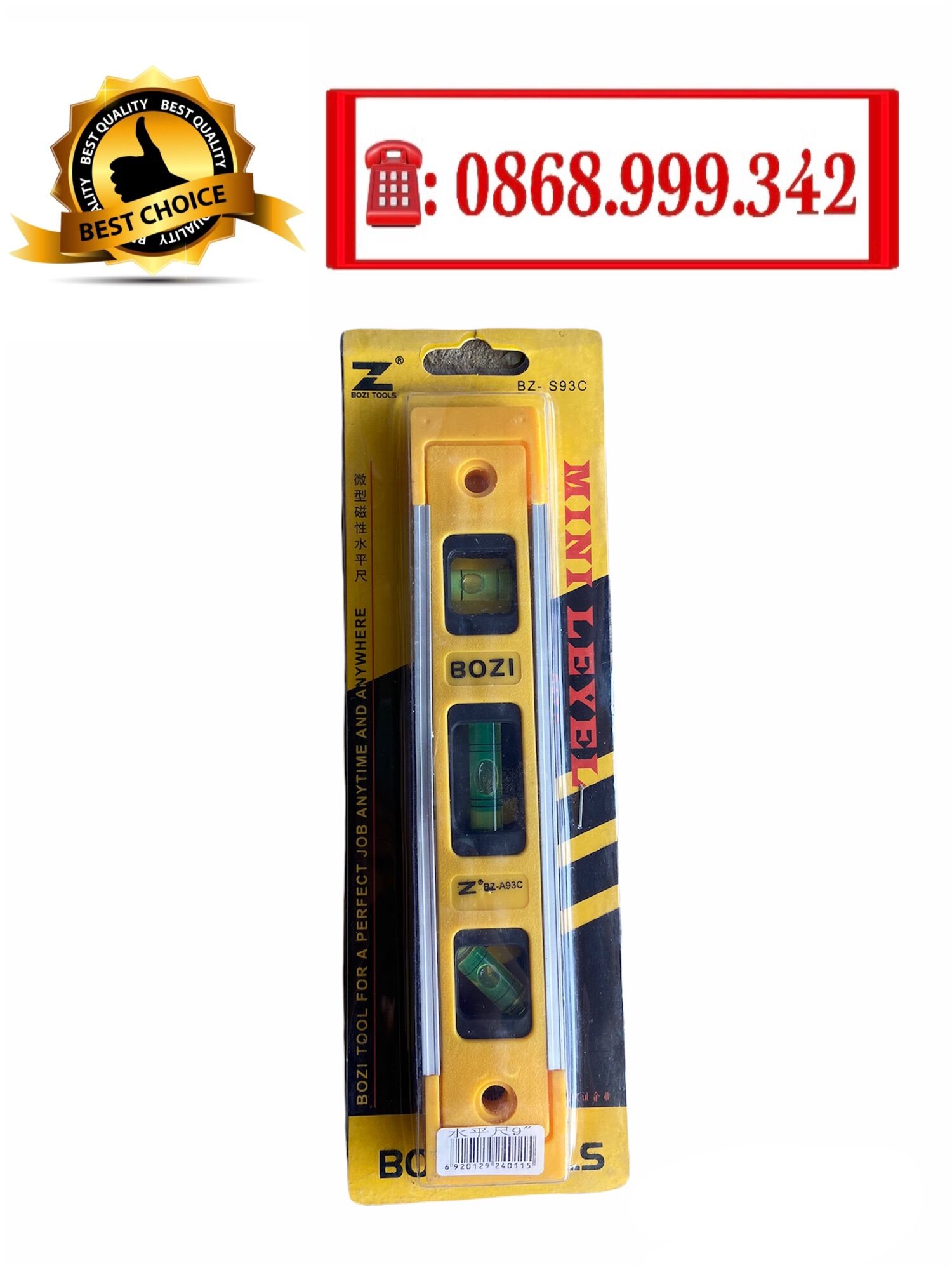 Thước thủy livo có nam châm 20cm đo góc nghiêng, điều chỉnh độ cân bằng của mặt phẳng