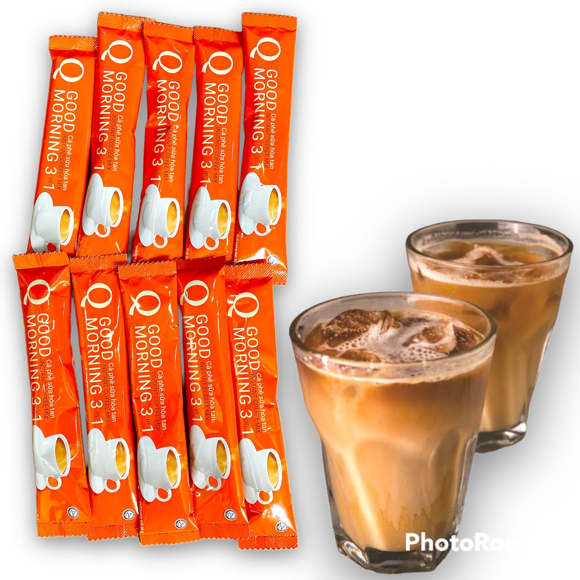 [UỐNG LÀ GHIỀN] Combo 50 gói Cà phê sữa Q Good Morning Trần Quang vị truyền thống (Mỗi gói 20gram) -Có lựa chọn số lượng trước khi thanh toán - (Date mới 12 tháng)-[ 12.12 Hot Deals ]