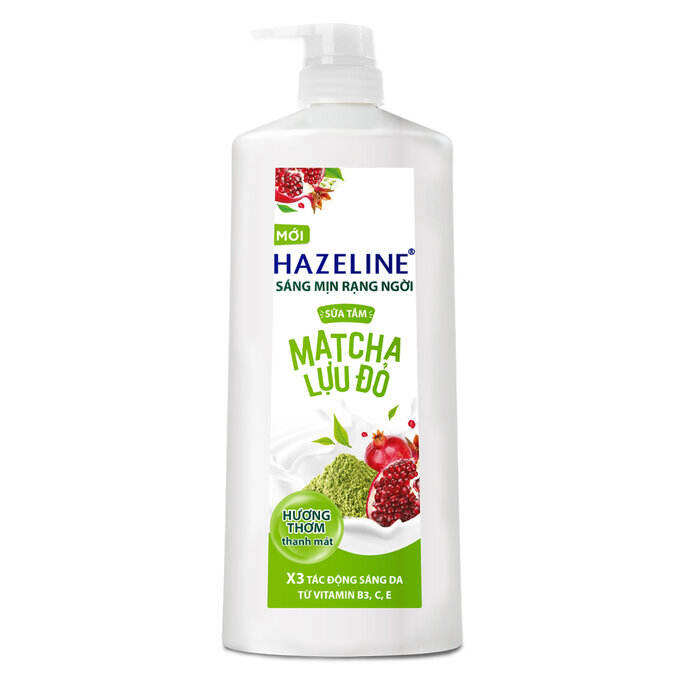 Sữa tắm Hazeline Matcha Lựu đỏ chai 900g