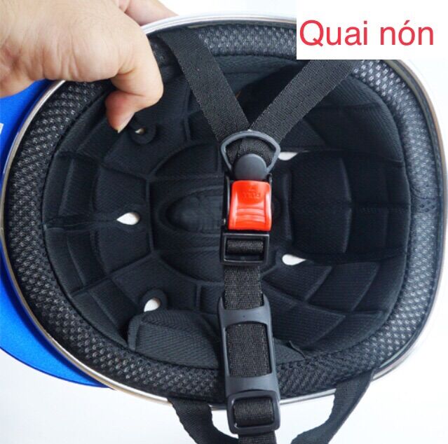 Dây quai nón bảo hiểm NỬA ĐẦU ( gồm có đinh tán )