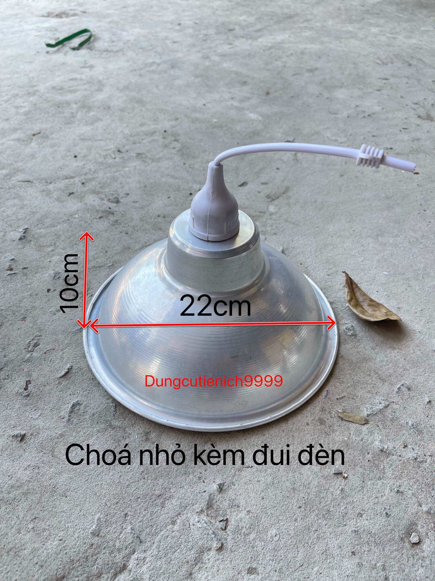 Choá đèn chao đèn nhôm 2 tấc 3 tấc