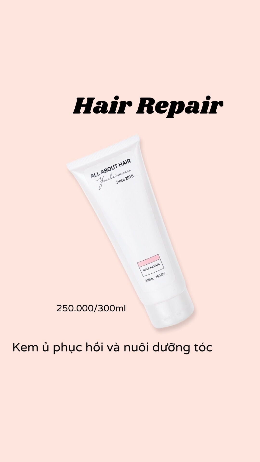 | tặng quà | kem ủ tóc phục hồi hair repair khô xơ chẻ ngọn