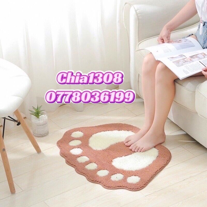 THẢM CHÙI CHÂN HÌNH BÀN CHÂN( sỉ ib)