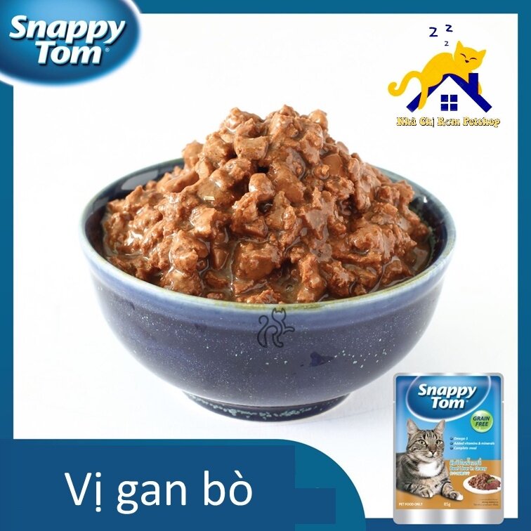 Pate SNAPPY TOM 4 vị cho mèo gói 85g