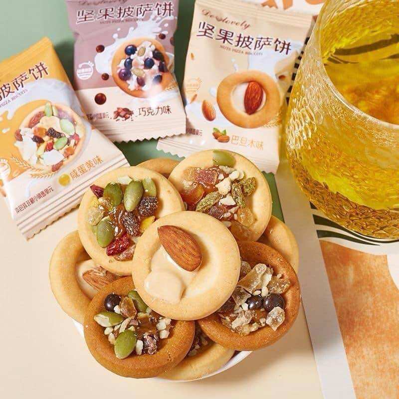 Bịch 200 gr bánh quy pizza hạt dinh dưỡng siêu ngon