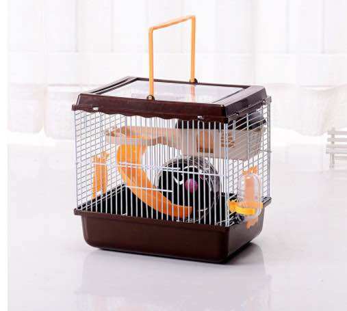 [HCM]Lồng hamster nắp mika trong suốt ( dài27 x rộng21 x cao27cm) )