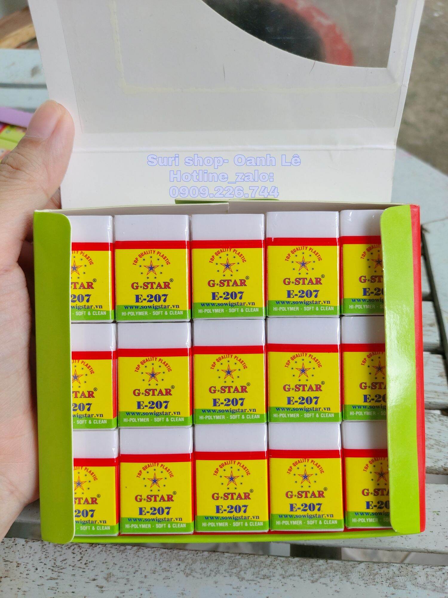 Combo 10 cục gôm tẩy Gstar