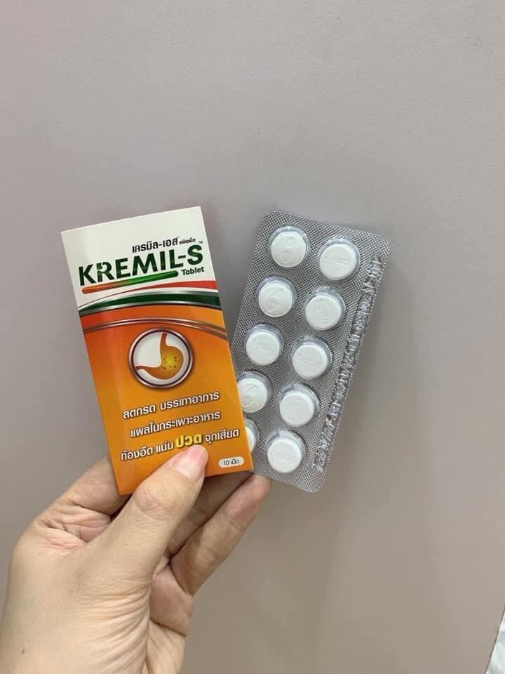 Viên tri đau bao tử viêm loét dạ dày Kremils Thái Lan hộp 10v