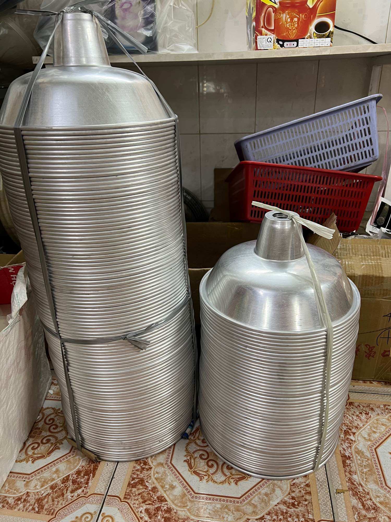 [ Combo 15 Bộ ] Choá Đèn Nhôm 30Cm + Đuôi Kín Nước E27