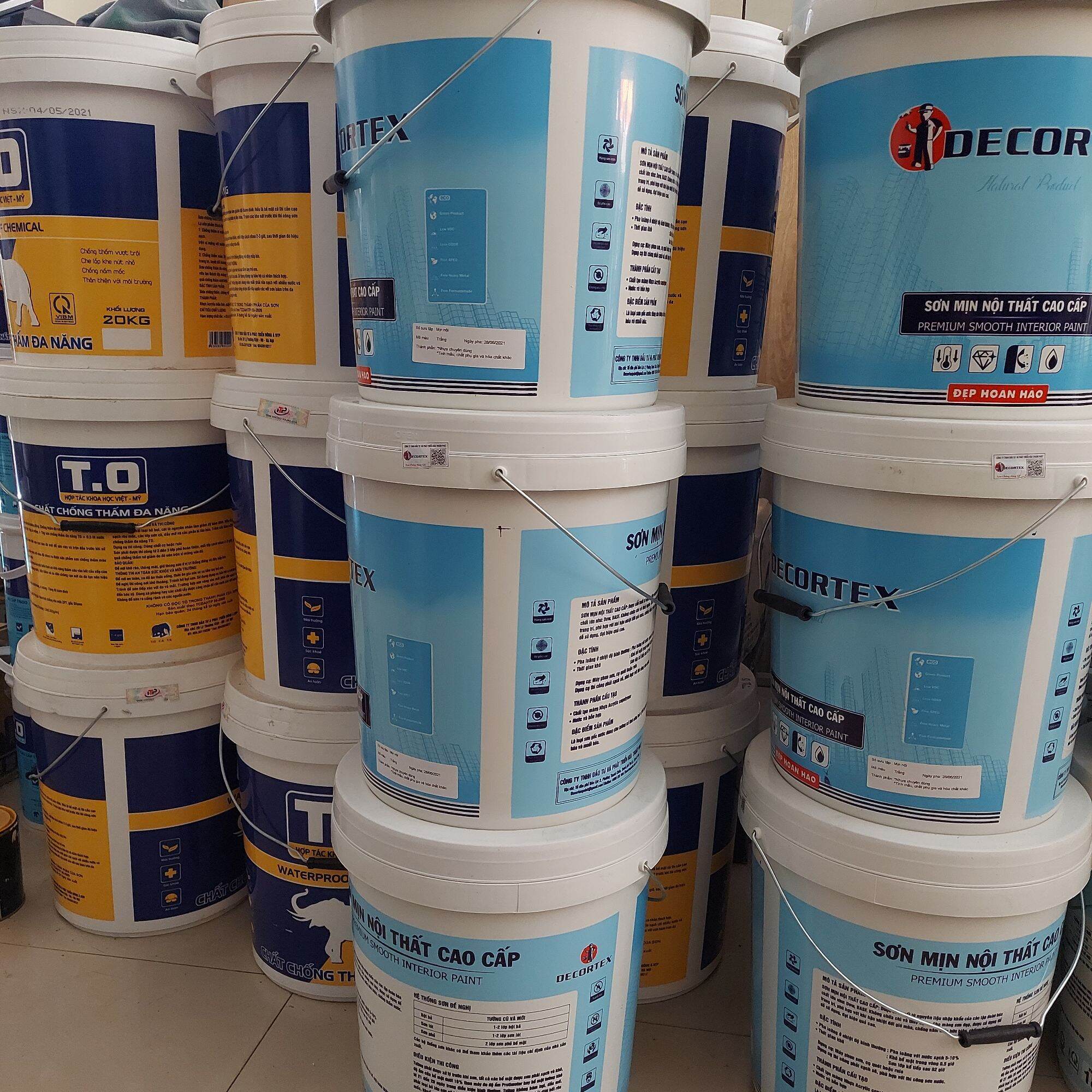 Sơn nước chống nấm mốc trong nhà DECORTEX 18L,4L