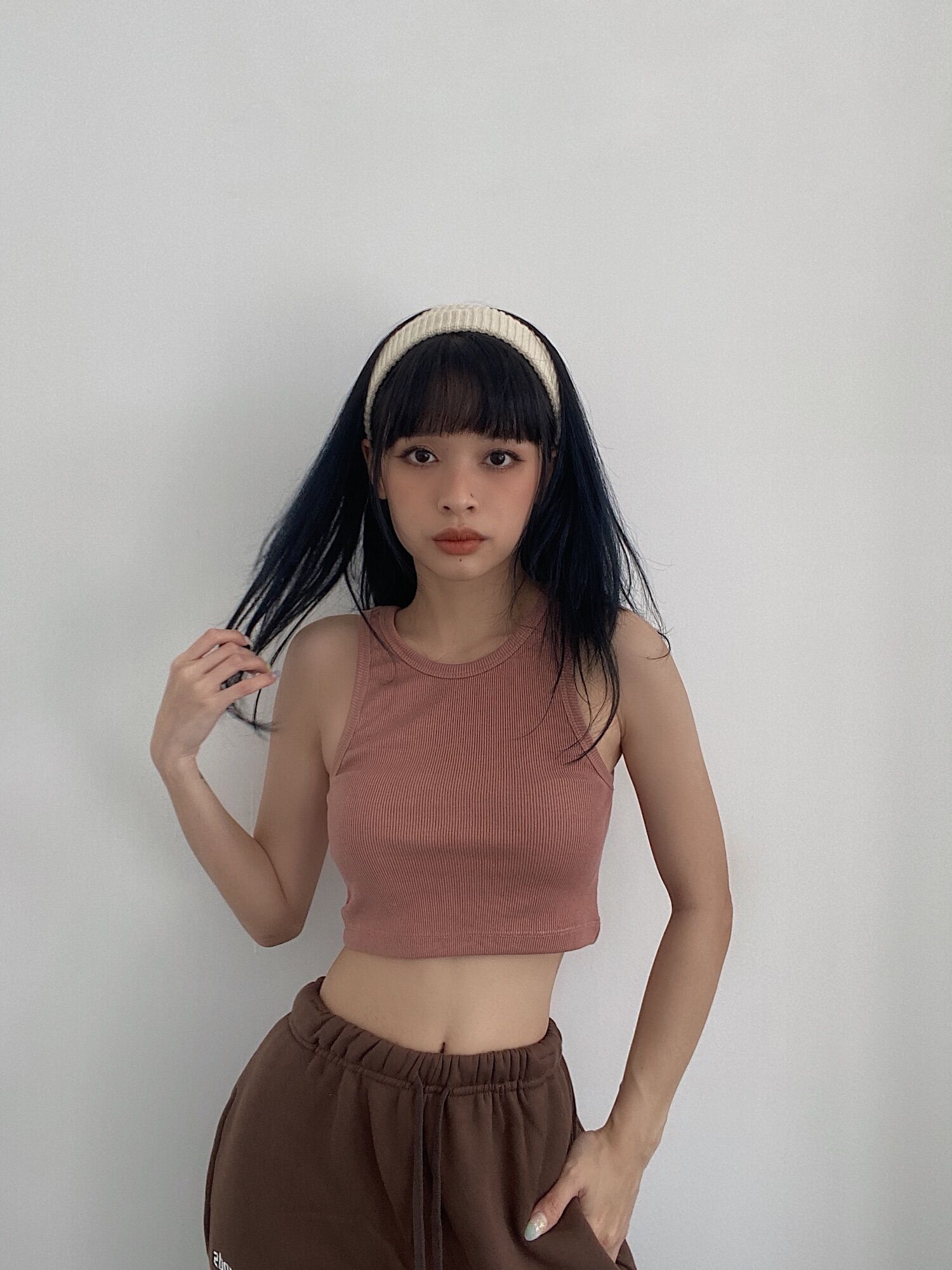 Áo ba lỗ trơn dáng croptop chất thun gân Mỹ (Basic TankTop)