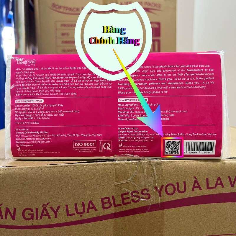 Khăn đa năng softpack -Bless you alavai 250 tờ