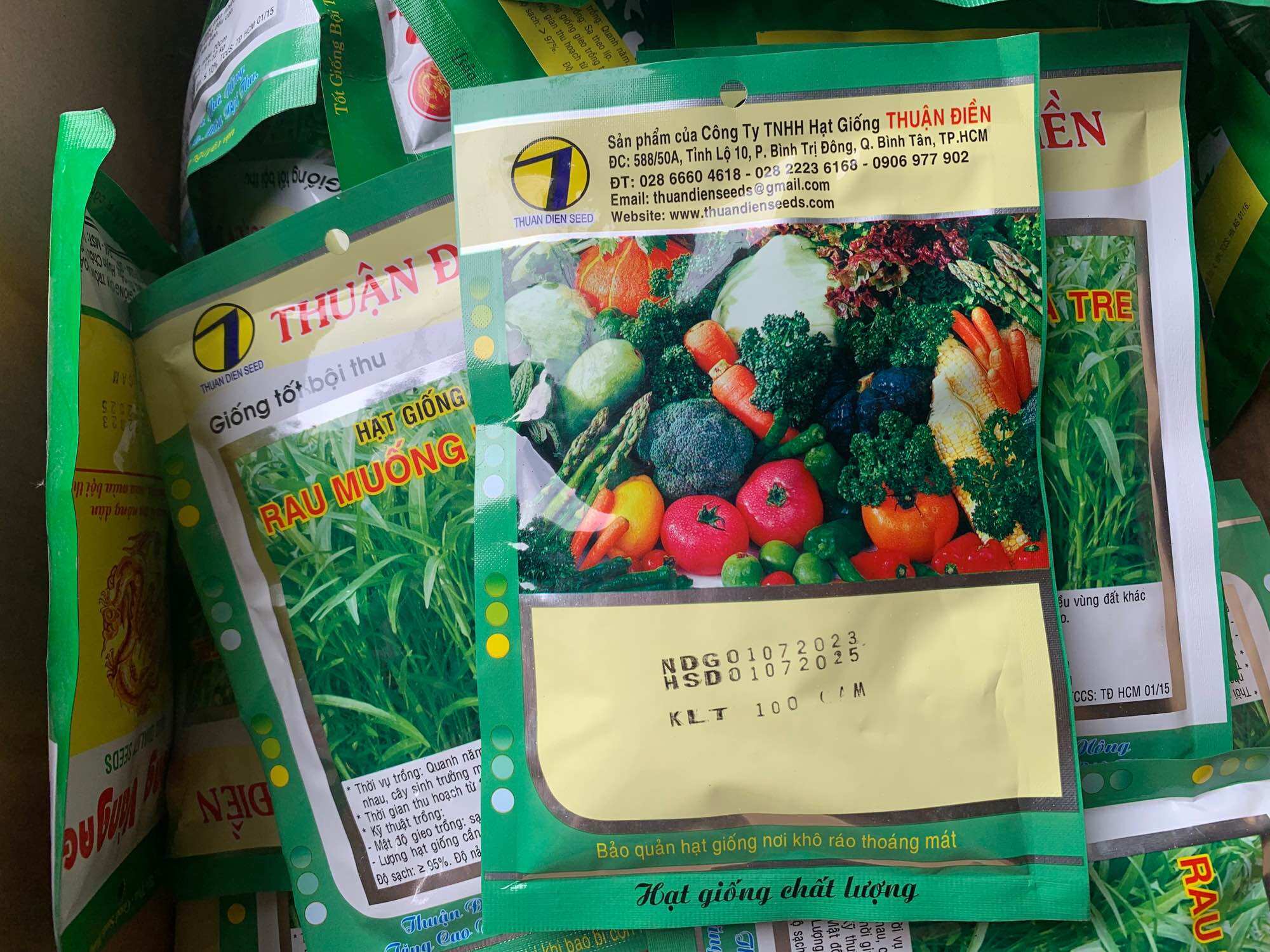 Hạt Giống Rau Muống Lá Tre Gói 100g