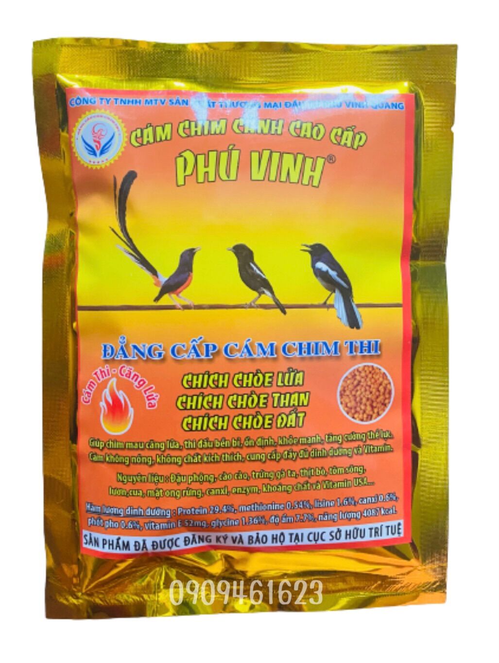 Cám phú vinh cho chích choè căng lửa