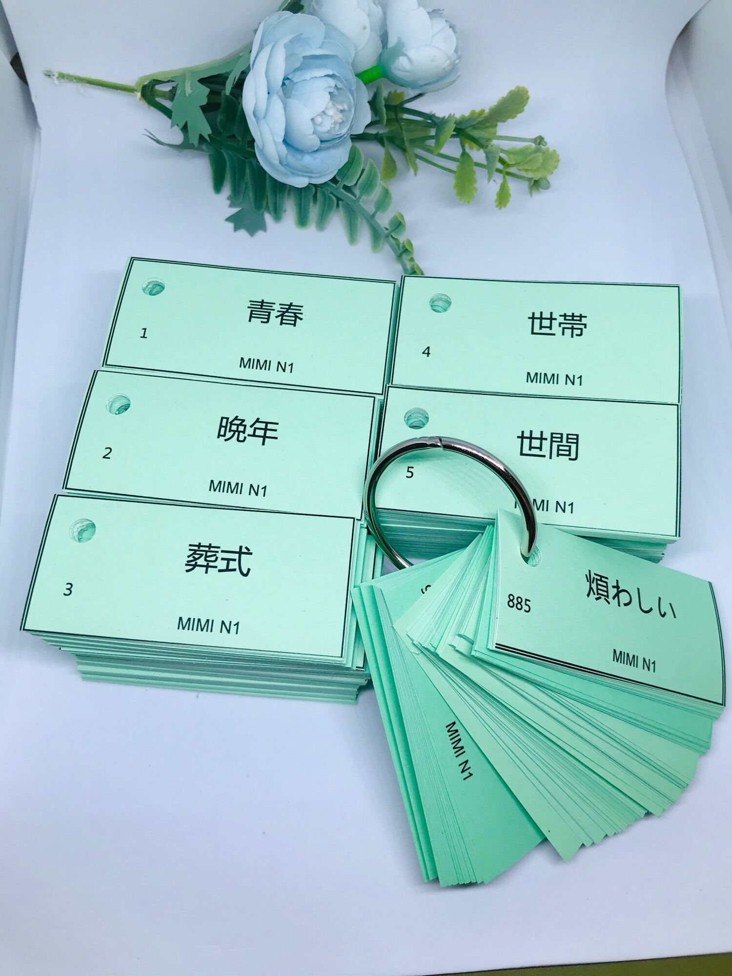 Flashcard Tiếng Nhật N1 1170 từ vưng Mimikara