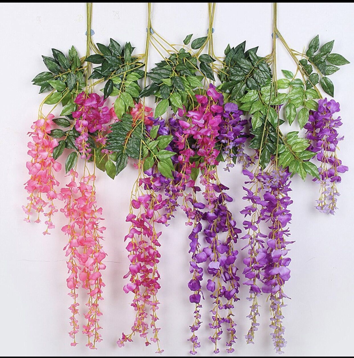 Cành hoa tử đằng giả dùng trang trí