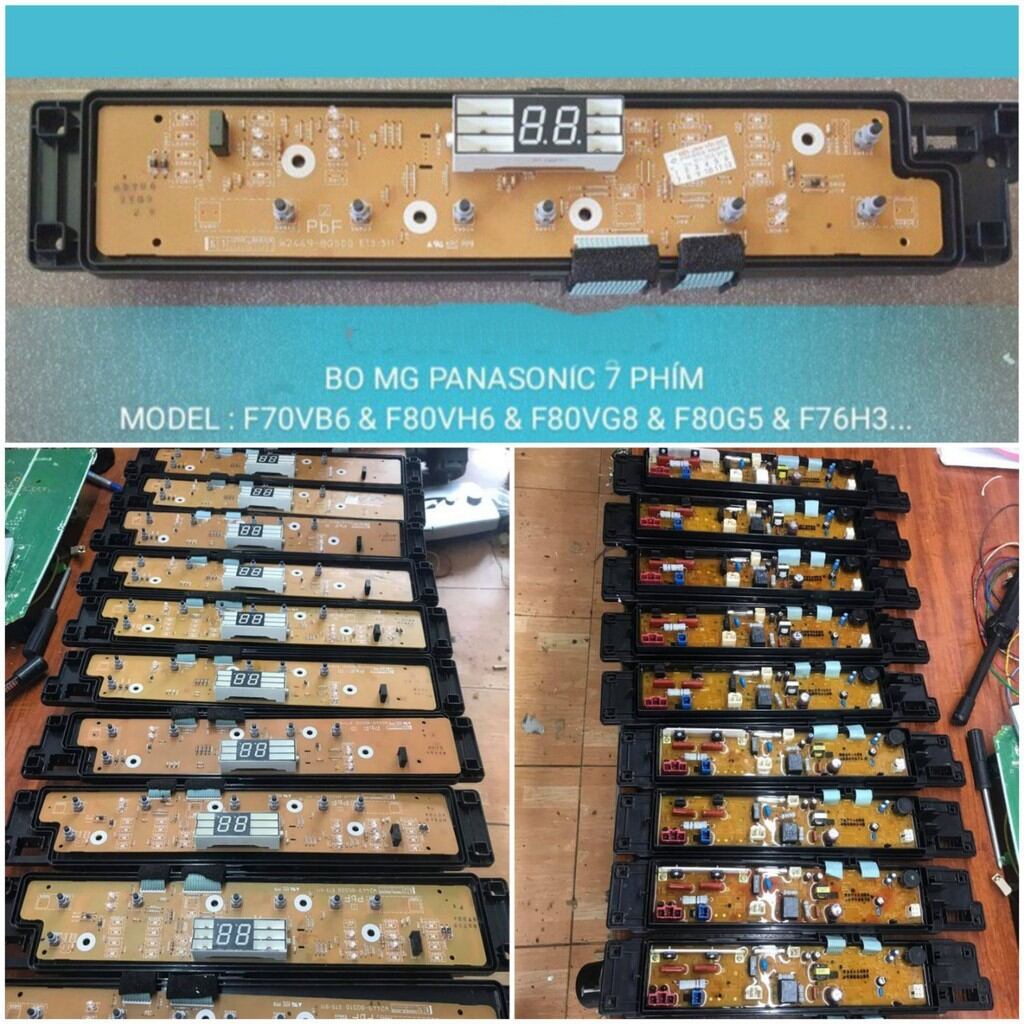 Bo mạch máy giặt Panasonic 7 phím nhiều model dùng chung hàng cũ tháo máy