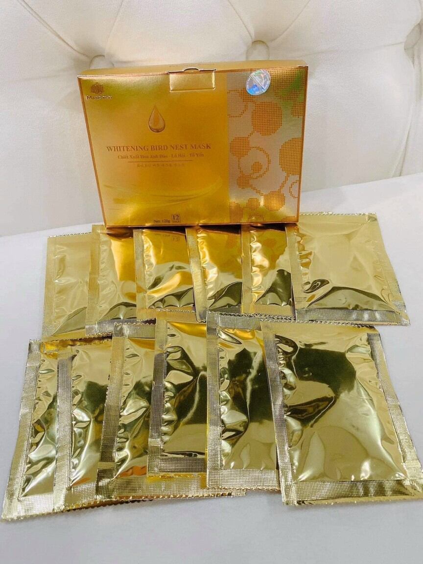 MẶT NẠ Ủ TRẮNG DA MẶT DỊCH YẾN - TRÀ XANH - NHÂN SÂM - TINH CHẤT LÔ HỘI