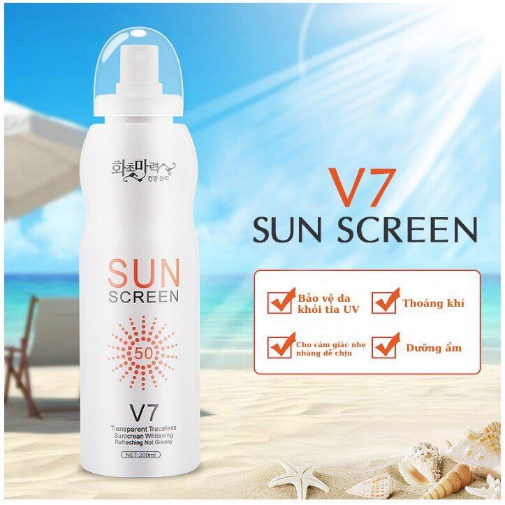 Kem chống nắng V7 Sun Screen dạng xịt 150ml