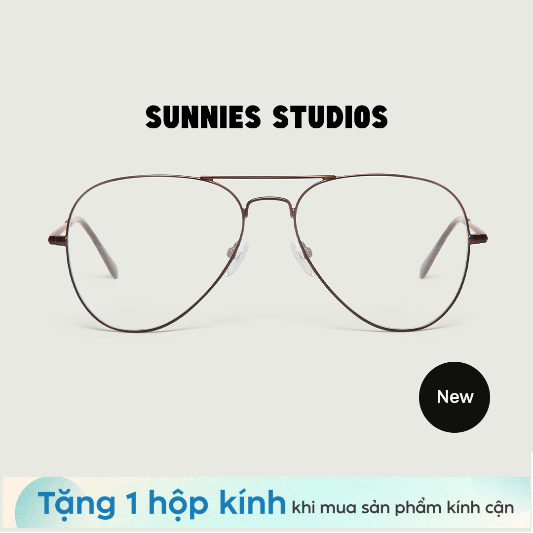 Gọng Kính Cận Sunnies Studios Phi Công Kline Bronze
