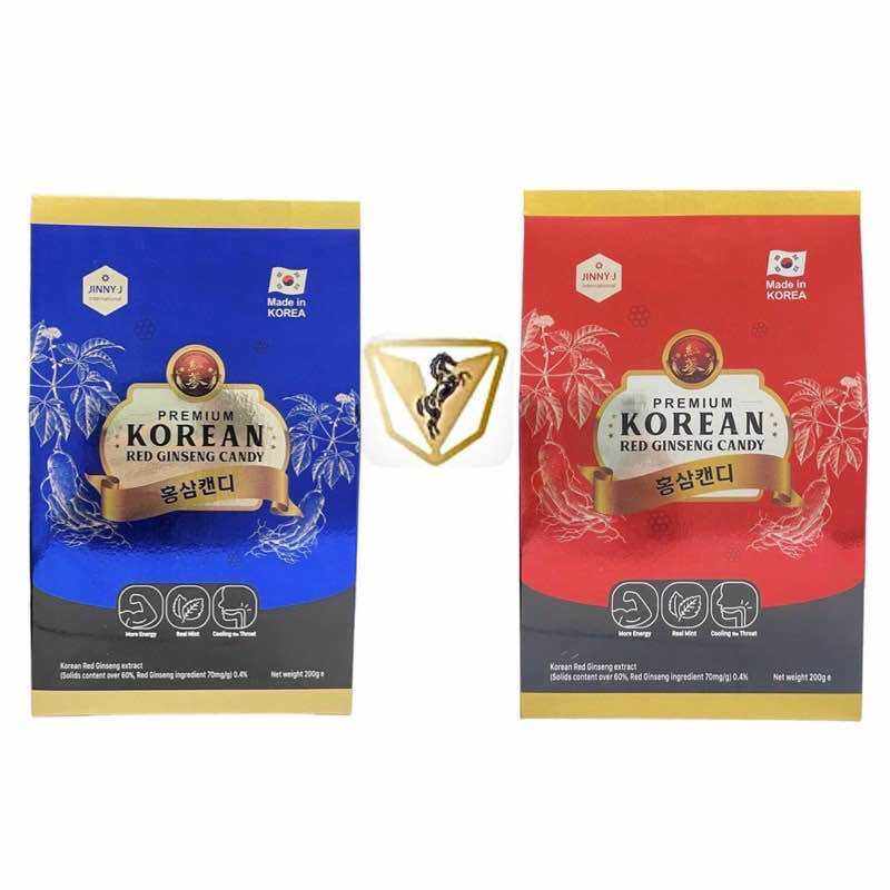 Kẹo Sâm Hàn Quốc Cao Cấp JINNY-J Hộp Giấy 200g - Kẹo Sâm JINNY-J - KOREAN RED GINSENG CANDY