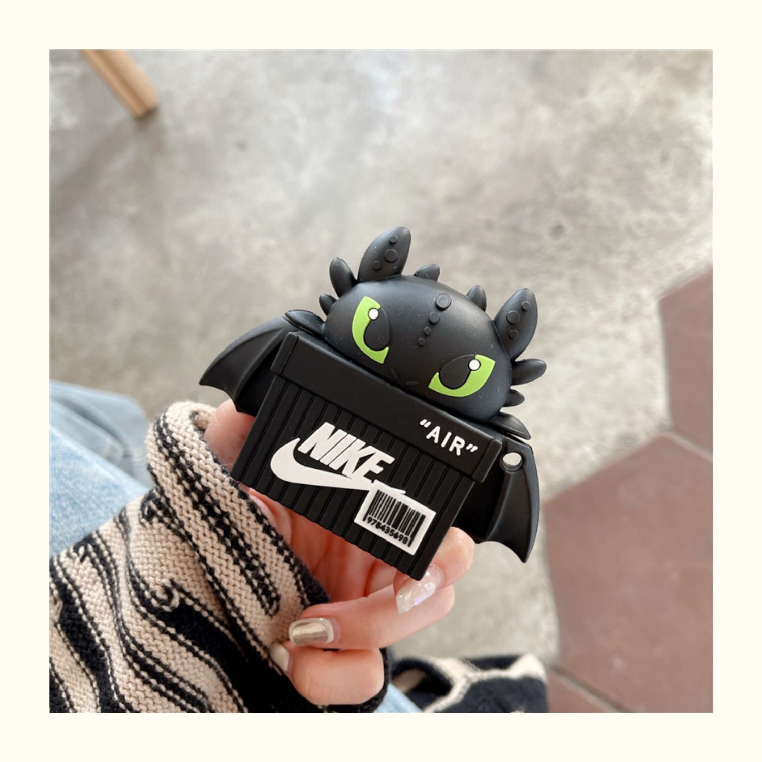 Case Airpods 1/2/pro Hình Hộp Răng Sún