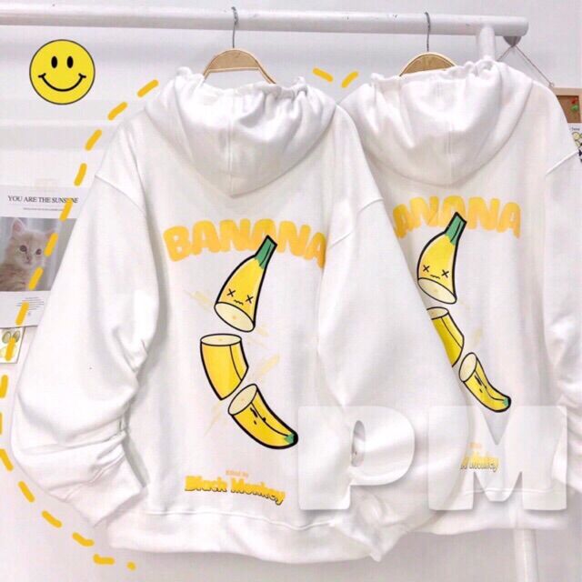 Áo khoá quả chuối banana