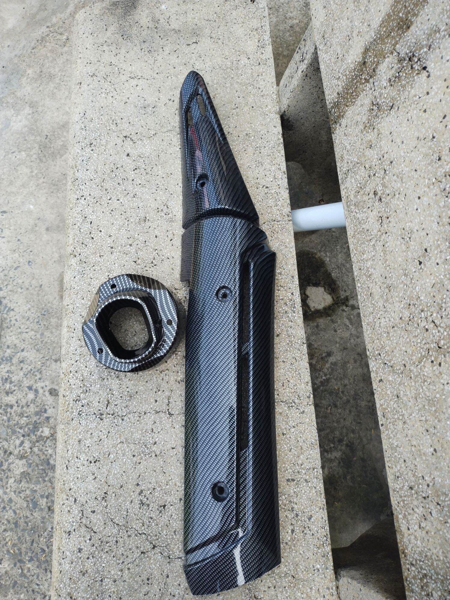 Bộ ốp chụp pô tfx full carbon gắn ex 150.
