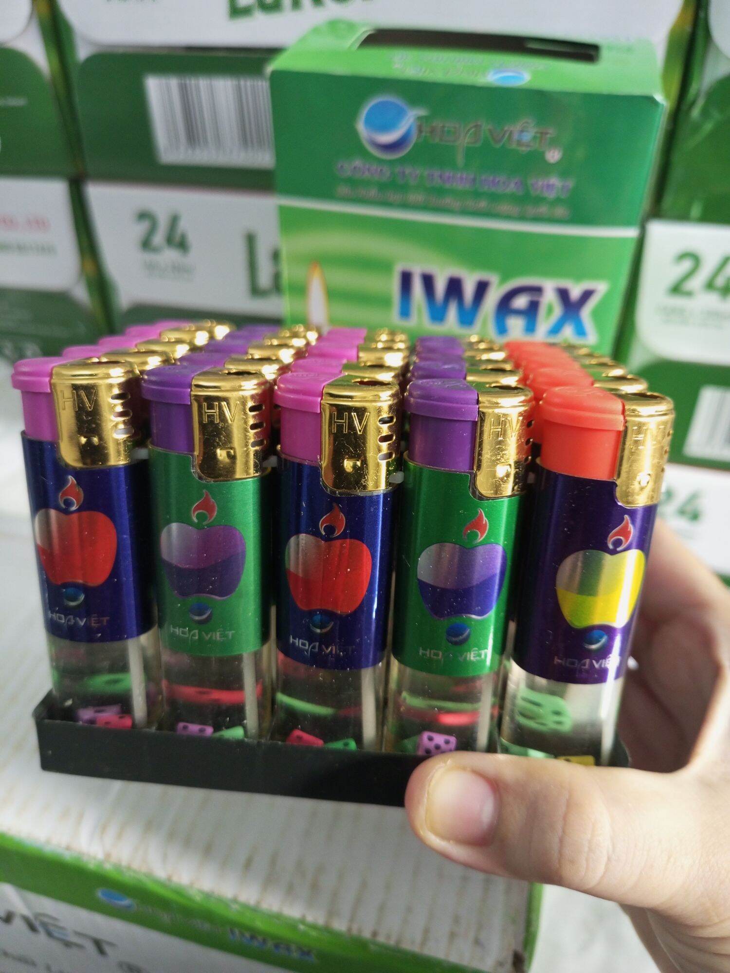 Bật lửa_quẹt ga xúc xắc chống gió Hoa Việt (50 cái/ hộp)