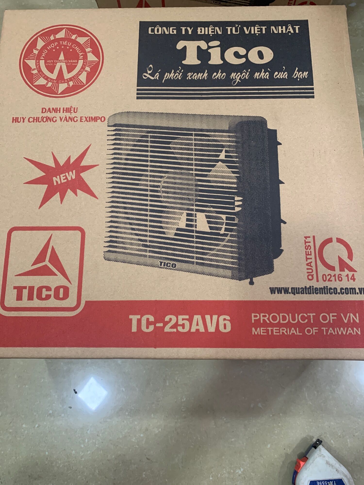 Quạt hút tường 25av6 300x300mm tico-1 chiều