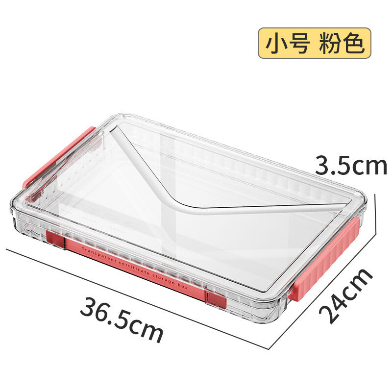 Hộp đựng giấy tờ gia dụng sổ hộ khẩu gia đình giấy chứng nhận giấy tờ giấy chứng nhận thẻ đa chức năng dung lượng lớn bịt kín chống ẩm bảo vệ