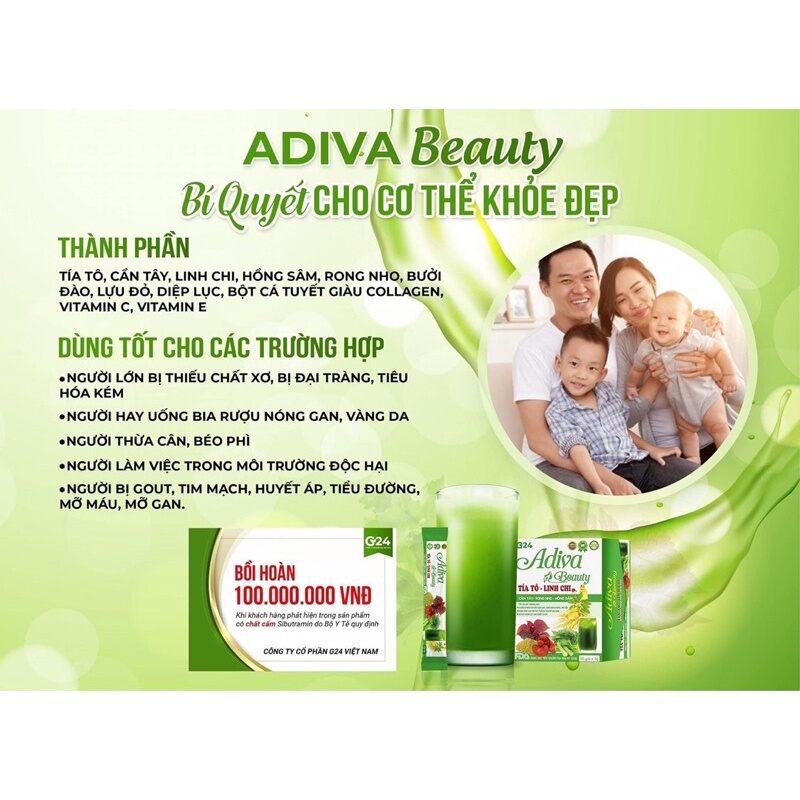 Combo 3 Hộp Thải Độc Adiva Beauty G24