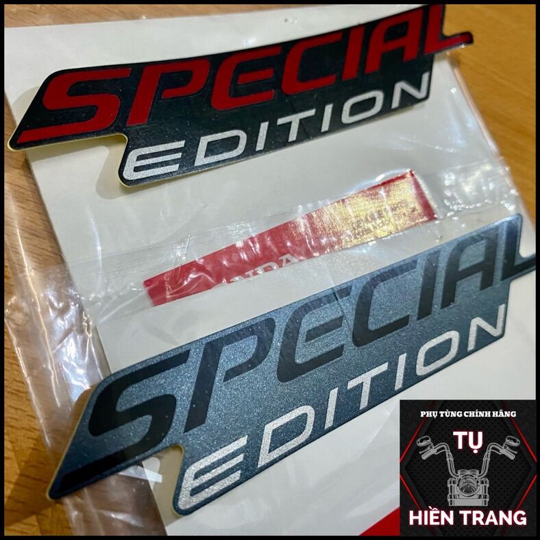 TEM CHỮ SPECIAL EDITION MÀU ĐỎ ĐEN/XÁM XANH ZIN VISION CÁ TÍNH 2021 CHÍNH HÃNG HONDA