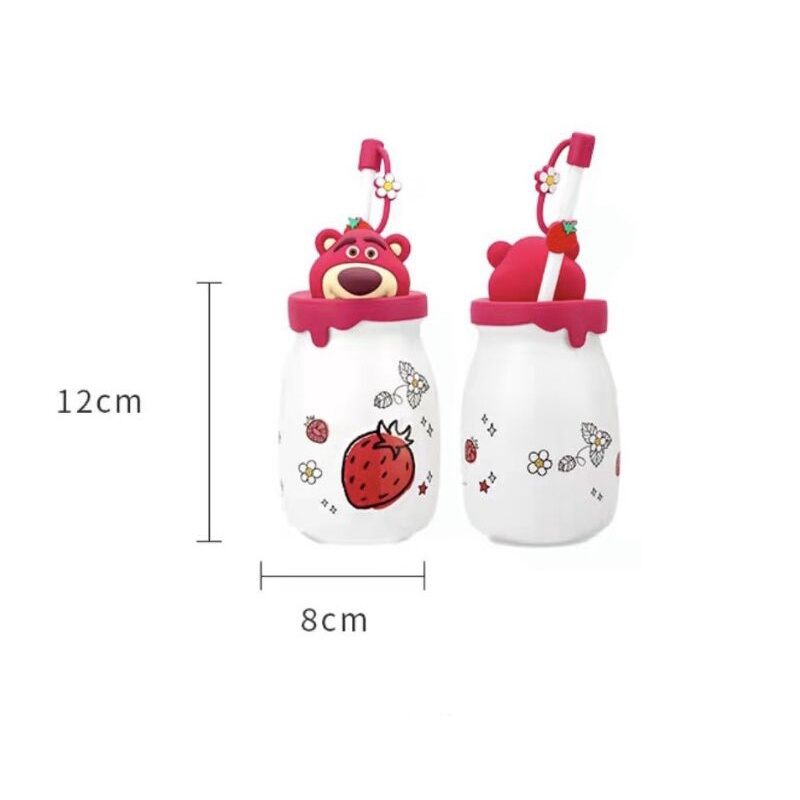 [Chính hãng Miniso] Bình nước cao cấp Gấu dâu bằng sứ dễ thương