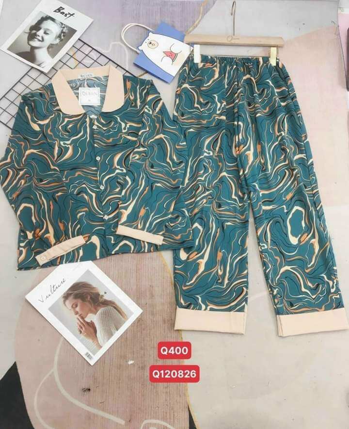Bộ Mango Bingsize Cổ Sen  Dài Dài. Freesize Dưới 68kg