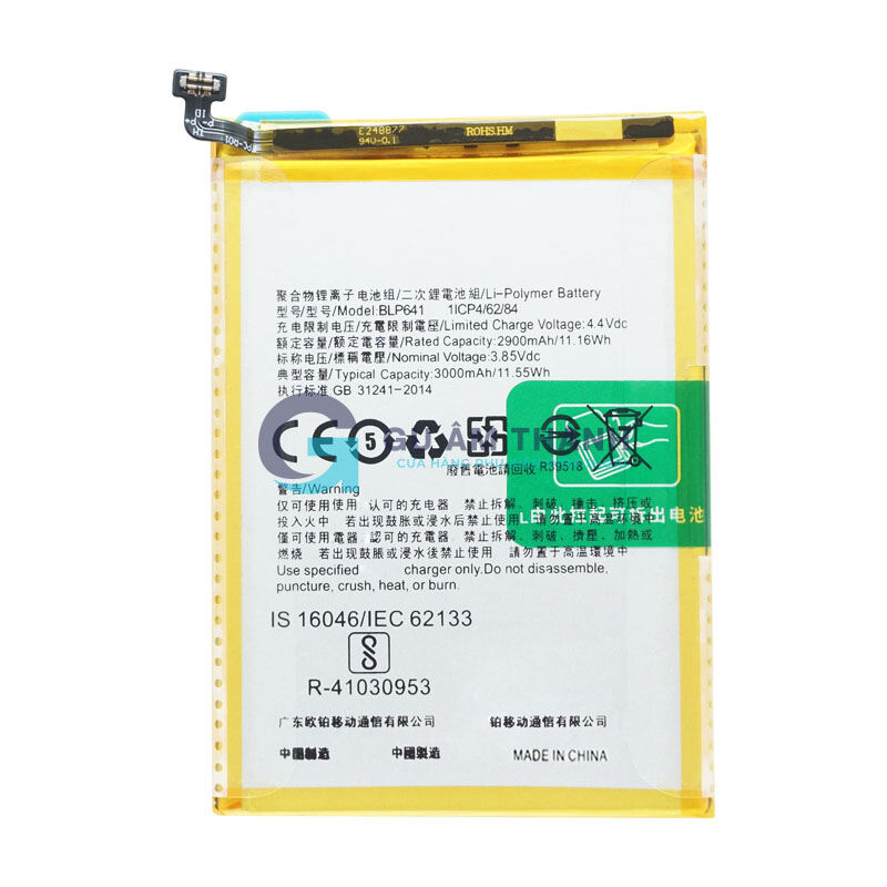 Pin thay thế cho Oppo A71K CPH1801 (BLP641) 3000mAh Zin