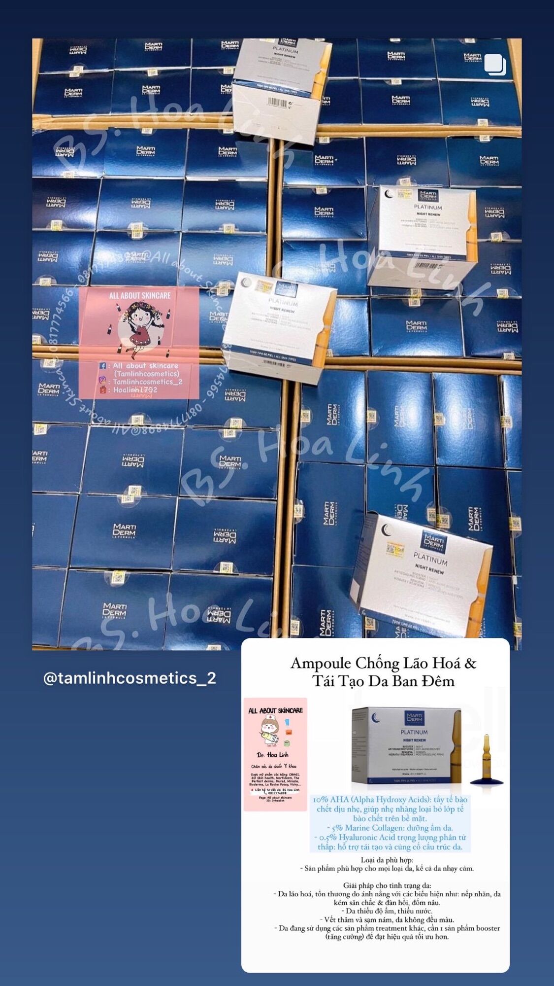 TINH CHẤT AMPOULE DƯỠNG ẨM, LÀM SĂN CHẮC VÀ SÁNG DA