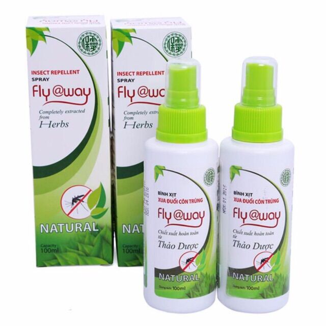 Xịt muỗi Flyaway xua đuổi muỗi an toàn, hiệu từ thảo dược