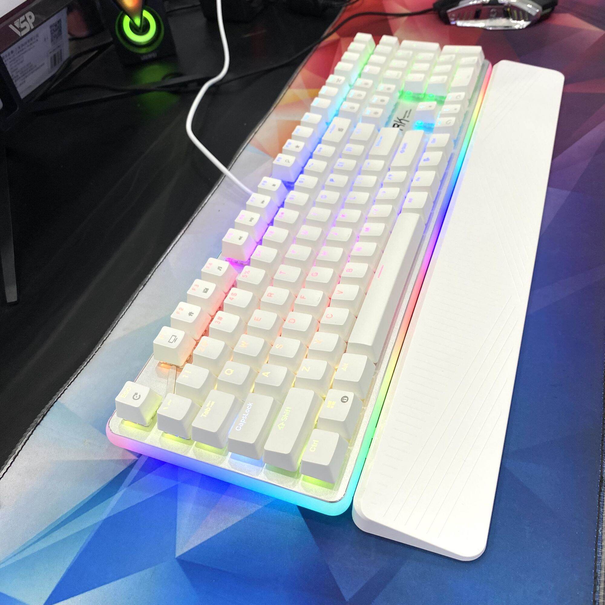 BÀN PHÍM CƠ ROYAL KLUDGE RK918 PRO WHITE BLUE SWITCH
