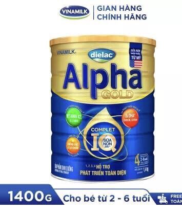 HCMSữa bột Dielac Alpha Gold 4 lon 1500g 2-6 tuổi