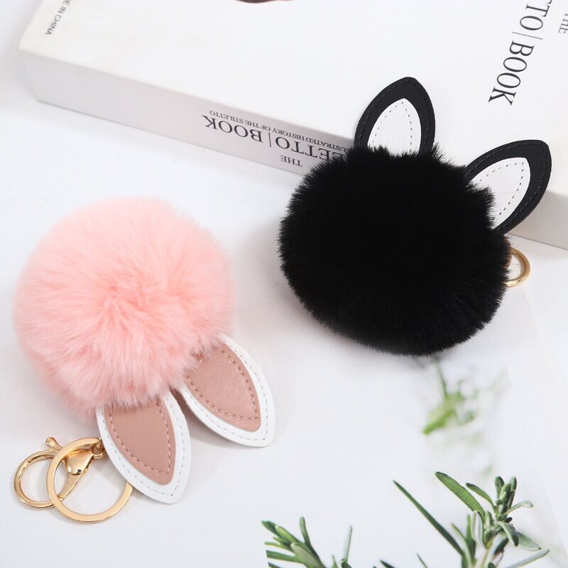 Móc khoá bông cute tai mèo