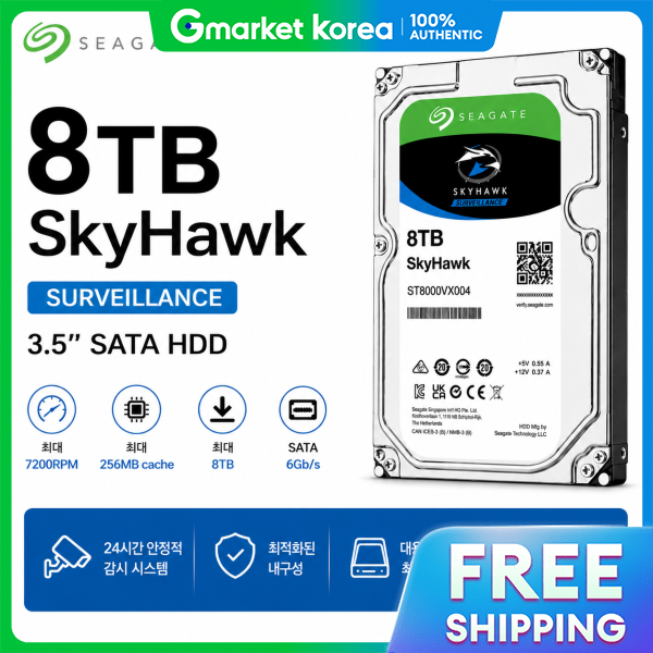 Seagate | Seagate Hdd-8Tb Cctv Dedicated Hard Disk 8000Gb 8Tb 3.5-Inch Giá 14,329,500 Đồng*Miễn phí vận chuyển