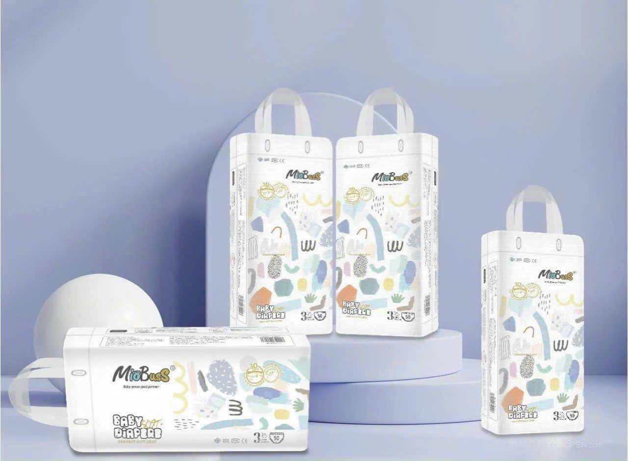 [HCM Có hỏa tốc ] BỈM TẢ QUẦN MIOBUSS 50 MIẾNG BO MÔNG CÓ DÁN SAU SIZE M-4XL