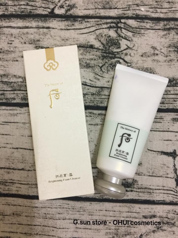 Sữa rửa mặt trắng da chống lão hoá Whoo 180ml