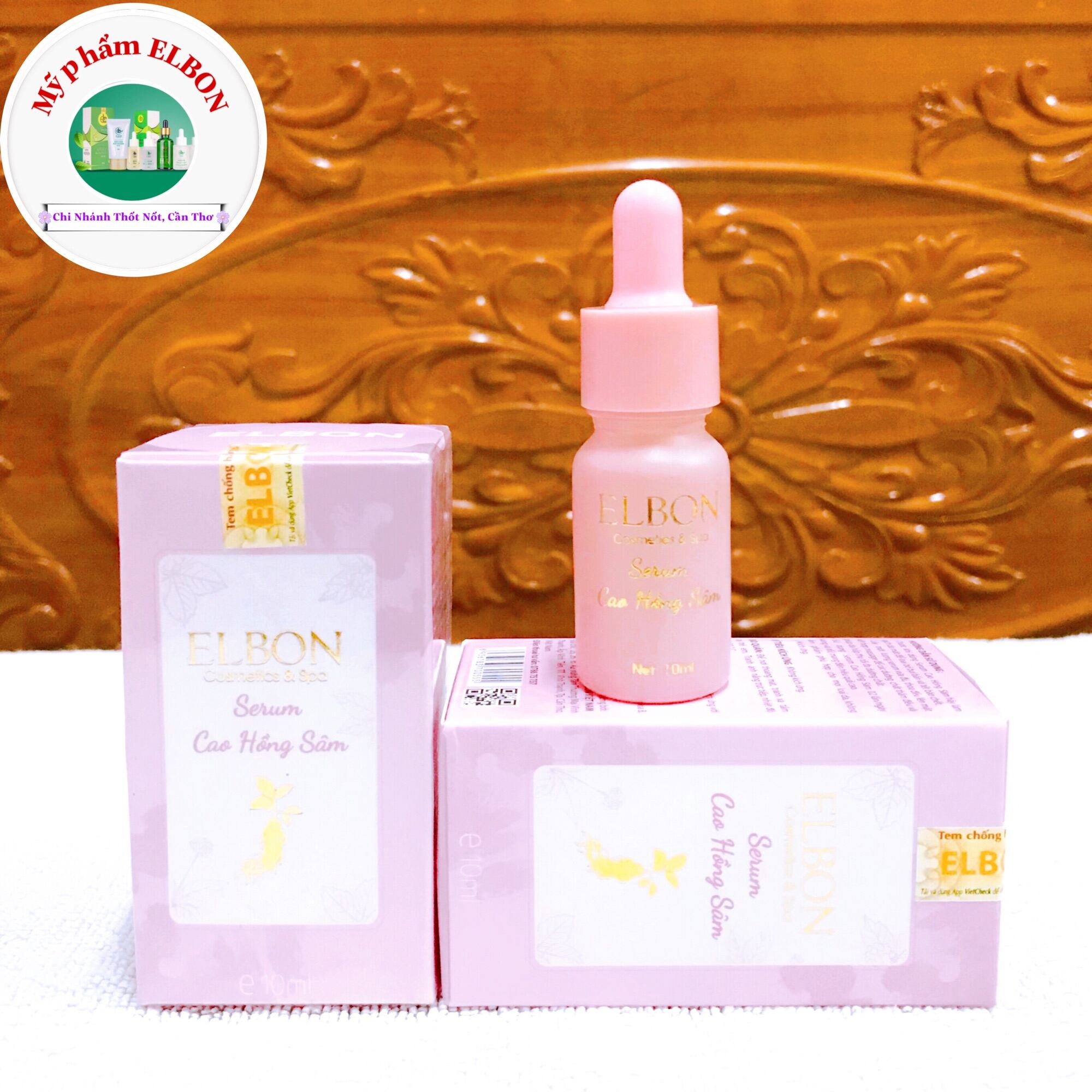 Serum Mụn Cao Hồng Sâm ELBON - Chiết Xuất Hồng Sâm 6 Năm Tuổi